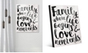Creative Gallery Family - Where Life Beings in Black 20" x 24" Acrylic Wall Art Print